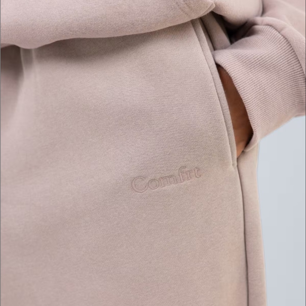 Comfort Sweatshirt and straight leg sweatpants set- size 3x color bark - Picture 3 of 6